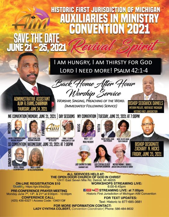 2021 Northeast Michigan Aim Convention - The Open Door Church Of God In 